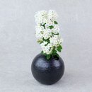 Kleine runde Vase, schwarz