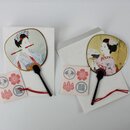 Fächer-Grußkarten Set Schönheiten