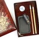 Kalligrafieset in Box mit Grasdekor